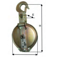 Poulie "Européenne" légère à chape ouvrante - EU