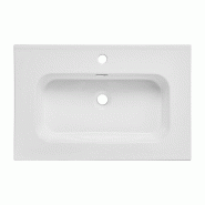 STELLAMEUBLES Vasque 70cm GO encastrable blanche céramique - 3667335108404