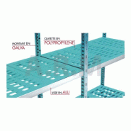Structure galvanisée à Clayettes Robuste et stable pour rayonnages