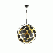 Suspension 6xE14, max. 40W, Ø54 cm, noir et doré - Trio - Discalgo - noir 4017807330953