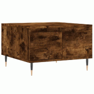VidaXL Table basse chêne fumé 55x55x36,5 cm bois d'ingénierie Modèle Flex Panorama Prestige - 830753