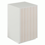 Angle de comptoir Vertigo T03 MDF naturel et blanc 60x60x93 cm