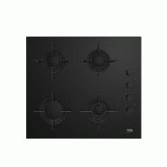 BEKO Table De Cuisson Gaz 60cm 4 Feux Noir HILG64120S - noir 8690842127823