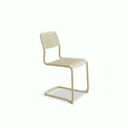 Chaise TUBE base luge - jaune
