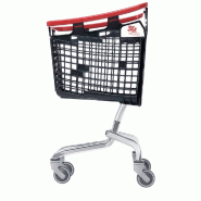 Chariot de course Shop & Roll 100L Loop - 4 roues à 360 degrés - Base en acier zingué - Polyvalent et compact