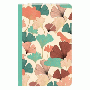 Clairefontaine Lot de 8 Carnet Gaïa 11x17, 96p./48 feuilles ivoire 90 g/m² brochée, couv. Pelliculée mate, visuels assortis (4), ligné - 3329681162522
