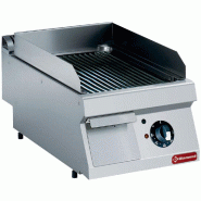 Diamond - Plaque de cuisson électrique rainurée -TOP- - réf. E17/PR4T-230/3--NE - gris inox AKS-E17/PR4T-230/3--NE