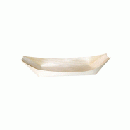 ECOLOMIQUE - 100 Pcs - Barquette bateau en bois - 24,5 x 11,5 cm - marron Bois massif ECO210BBOIS25