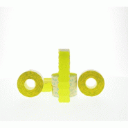 Étiquette Meto - Format 26x16 mm - Fluo Jaune - Adhésif Standard - Boîte de 7200