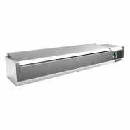 Gastro-Inox Réfrigération à poser avec couvercle en inox 1600x335x440mm - 7445908668649