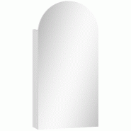 Helloshop26 - Armoire murale salle de bain avec miroir 40 x 12 x 80 cm étagères réglables rangement optimisé épuré idéal en MDF 21_0002095 - ve