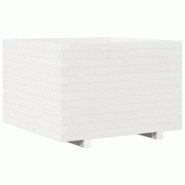 Helloshop26 - Jardinière bac lit surélevé plantes fleurs terrasse jardin 70 x 70 x 49,5 cm bois de pin massif blanc 02_0037826 - 3000217632848 Helloshop26 - Jardinière bac lit surélevé plantes fleurs terrasse jardin 70 x 70 x 49,5 cm bois de pin massif blanc 02_0037826 - 3000217632848