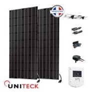 Kit solaire nautisme uniteck inclinable 200w 12v mppt