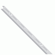Montant crémaillère simple blanc - L.100cm - Acier - par 2