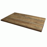 Plateau rectangle de table extérieur Werzalit 110x70cm décor Arizona