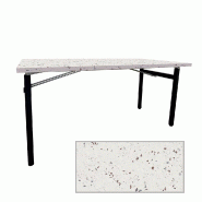 RestooTab - Table pliable Tambu 160x80cm terrazzo cassata - blanc Bois manufacturé TB-TAMBU-16080M-TER.CAS