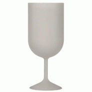 Verre à pied réutilisable PP givré 14cl - par 100