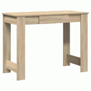 VidaXL Bureau chêne sonoma 100x45x75 cm bois d'ingénierie Modèle Vega Flex - 860429