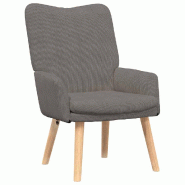 VidaXL fauteuil Gris clair 63 x 67 x 94 cm tissu Modèle Atlas Élégance Plus - 42001795