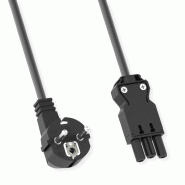 BACHMANN Câble spiralé H05VV-F 3G1,5mm² L:1,0m noir ISV/CEE7/7_0
