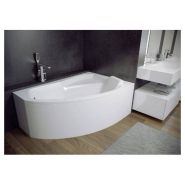 BAIGNOIRE D'ANGLE DROITE RIMA 130/140/150/160/170 CM AVEC TABLIER