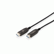 DIGITUS Câble hybride HDMI AOC en fibre optique, UHD 8K, 10 m, HDMI-A - HDMI-A, 10 m, noir - noir 4016032467038
