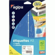 Etui de 120 étiquettes adhésives - Format 32x70 mm bleu - Multi-usages - Adhésif permanent Etui de 120 étiquettes adhésives - Format 32x70 mm bleu - Multi-usages - Adhésif permanent