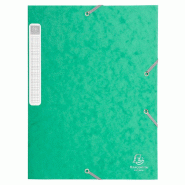 Exacompta Lot de 25 Boîte à élastique CARTOBOX NATURE FUTURE, carte lustrée, dos de 25, coloris vert - vert en carton 18503H_0