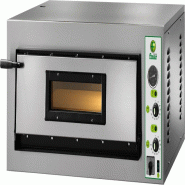 Four à pizza électrique professionnel FIMAR. Modèle manuel FML6. 1 chambre de cuisson avec dessus réfractaire. Capacité 9 pizzas - 829