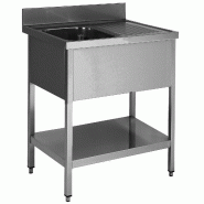 ITALCONCEPT L2G Plonge Inox 304 Demontable, 1 Bac  850mm x 1400mm x 600 mm - 3616350023612