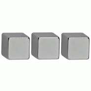 MAUL Aimant néodyme cube, 7 mm, capacité d'adhérence: 1,6 kg - lot de 10 - 4002390083508
