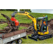 Mini-pelle robuste, intelligente et multitâche  - capacité du godet 0,08 m³ - Moteur Yanmar 3TNV80F-SNLY - Liugong 9027 F ZTS