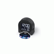 REVEIL MUSE M-09-C Écran LCD avec rétroéclairage blanc - coloris noir - Jeu de lumière Soucoupe OVNI LED - 3666638039934
