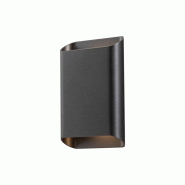 ROSSINI ILLUMINAZIONE Plak Applique Led 14W Ip65 Double Émission 3000K Cri90 En Métal Finition Titane - Éclairage Design D'Intérieur Groupe Rossin
