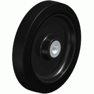 Roues série 250 mm, élastiques noires / nylon, 25 mm (boîtier de roulement)