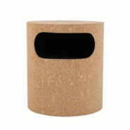 SIT Möbel Table de chevet | Compartiment de rangement ouvert | MDF avec liège naturel noir | L 40 x P 40 x H 45 cm - multicolore multi-matériau 190 SIT Möbel Table de chevet | Compartiment de rangement ouvert | MDF avec liège naturel noir | L 40 x P 40 x H 45 cm - multicolore multi-matériau 190