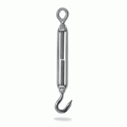 Tendeur d'arrimage - Crochet + Anneau en inox AISI 316 - Ø 12mm - CMU 300 kg - Référence 210acit Tendeur d'arrimage - Crochet + Anneau en inox AISI 316 - Ø 12mm - CMU 300 kg - Référence 210acit