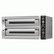 Vaiotec Four à pizza électrique TOPLINE 6+6 x 34 cm (version profonde) - argenté inox 11455