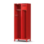 Vestiaire pompier DAVIS avec casier sécurisé - 50 + 30 cm de largeur