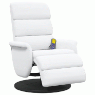 VidaXL Fauteuil inclinable Blanc 98 x 71 x 106 cm PU Modèle Ardoria - 42018590_0