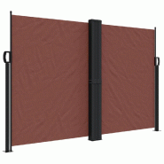VidaXL Auvent latéral rétractable marron 160x1200 cm Modèle Titan Vision - 4004824