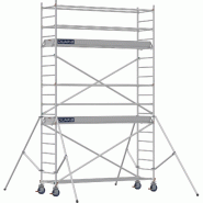 Échafaudage roulant aluminium DOCKER 85 version lisses - Hauteur de travail : 5,90 m - DUARIB - 7130040 Échafaudage roulant aluminium DOCKER 85 version lisses - Hauteur de travail : 5,90 m - DUARIB - 7130040
