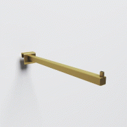Bras droit 15x15mm - 300 mm - 25x15 mm - or bronze