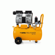 Compresseur d'air Silencieux 24 Litres  8 bar 1CV 750W VITO - jaune acier 5604612711092