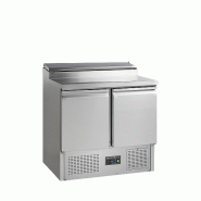 Comptoir de préparation de sandwich GN1/1 - 2 portes pleines à charnières | Tefcold - SS920