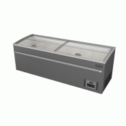 Congélateur bahut pour supermarché gris l2500mm dégivrage automatique 7455.2675 COMBISTEEL