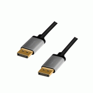 LogiLink Câble DisplayPort 1.2, fiche mâle - mâle, 2,0 m, 2 m - 4052792062038 LogiLink Câble DisplayPort 1.2, fiche mâle - mâle, 2,0 m, 2 m - 4052792062038
