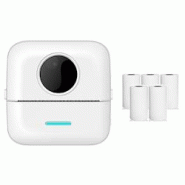 Mini Imprimante Bluetooth Thermique Avec Papier Blanc Pour Impression Clarté Blanc YONIS - blanc 3615616968834 Mini Imprimante Bluetooth Thermique Avec Papier Blanc Pour Impression Clarté Blanc YONIS - blanc 3615616968834