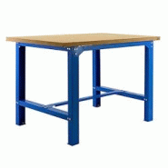 PROREGAL Établi BUFFALO WOOD | HxLxP 87x120x75cm | Capacité de charge 600kg | Bleu - bleu métal RS45-01 PROREGAL Établi BUFFALO WOOD | HxLxP 87x120x75cm | Capacité de charge 600kg | Bleu - bleu métal RS45-01