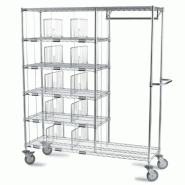 Sclessin 374.840 HYGIRACK Chariot 10 Casiers Professionnel - 374.840